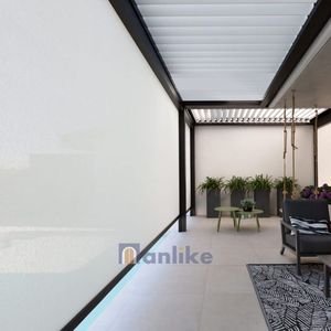 Anlike Top produttore ristorante padiglione in <span class=keywords><strong>alluminio</strong></span> a prova di vento esterno a buon mercato <span class=keywords><strong>cerniera</strong></span> verticale cieco - Product Image 3