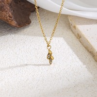 Collier délicat en zircon plaqué or avec pendentif mini feuille, polyvalent, simple, léger, de luxe, bijoux minimalistes réglables TGXL14702