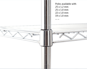 60 "L X 18" P X 72 "H <span class=keywords><strong>Étagère</strong></span> de <span class=keywords><strong>cuisine</strong></span> en acier inoxydable à 5 niveaux <span class=keywords><strong>Étagère</strong></span> de rangement <span class=keywords><strong>pour</strong></span> restaurant <span class=keywords><strong>sur</strong></span> <span class=keywords><strong>roulettes</strong></span> - Product Image 5