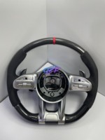 Volant en fibre de carbone personnalisé pour Mercedes-Benz AMG C E S G-Class W204 W205 W222, y compris les modèles G500 G55 G63 S500