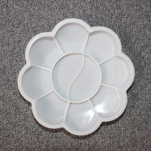 Vente en gros usine OEM <span class=keywords><strong>Palette</strong></span> de <span class=keywords><strong>peinture</strong></span> plastique acrylique Outil de <span class=keywords><strong>peinture</strong></span> artistique <span class=keywords><strong>Palette</strong></span> plastique personnalisée en forme de <span class=keywords><strong>fleur</strong></span> - Product Image 2