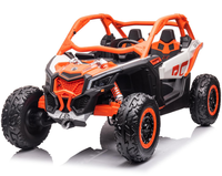 Voiture électrique tout-terrain pour enfants Can-Am Maverick sous licence, 24V, double batterie, 200W, 4 roues motrices, deux places, télécommande 2.4G
