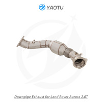 YT knalpot Downpipe dengan katalis (Baja tahan karat SS304) untuk Land Rover/Range Rover Evoque 2.0T
