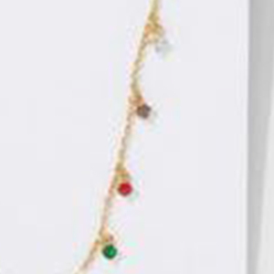 Collar de Acero Inoxidable con Colgante de Zirconia, Chapado en Oro, Estilo Bohemia, con Dijes Coloridos, Joyería de Moda - Product Image 5