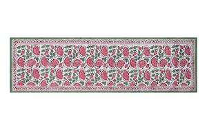 Vente en gros de magnifiques ensembles de serviettes de table en coton imprimé à la main pour la décoration de la table Ensemble de serviettes imprimées florales pour la table à manger - Product Image 2