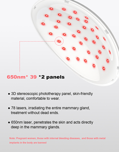 Máquina de cuidado de senos de luz roja Equipo de fisioterapia de ajuste para suministro de atención médica de <span class=keywords><strong>lactancia</strong></span> - Product Image 3