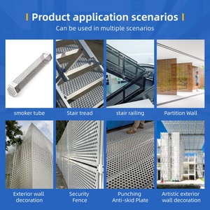 Panel de Malla Metálica Perforada Decorativa Personalizada, Lámina de Aluminio <span class=keywords><strong>para</strong></span> Fachada de Pared Exterior, Certificación CE ISO 9001, Malla con Orificios <span class=keywords><strong>Perforados</strong></span> - Product Image 3