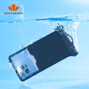 Fabrika doğrudan Anti damla su geçirmez cep telefonu çantası toptan evrensel su geçirmez telefon kılıfı çanta yüzme Rafting kayak