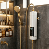 Chauffe-eau électrique instantané intelligent sans réservoir 220V 3.5-5.5kW pour salle de bain et cuisine, sous évier, pour douche
