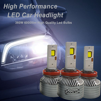IKAS Precio al por mayor de fábrica 6500K Bombillas de faros LED H4 H7 H11 9005 9006 Faros de coche de alta potencia de 180W para lámparas delanteras automáticas