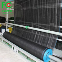 60% d'ombrage noir couleur filet d'ombrage agricole, 4*50m couverture de serre solaire maille, matériel de HDPE résistant à la chaleur en plastique filet