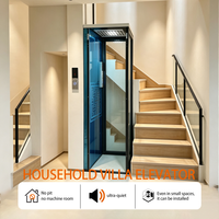 Ascenseur résidentiel pour villa privée, ascenseur domestique compact sur mesure, directement de l'usine pour applications intérieures et extérieures