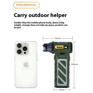 Turbofan montado en <span class=keywords><strong>el</strong></span> coche, Motor sin escobillas, soplador de barbacoa para acampar, ventilador de mano portátil Turbo Jet - Product Image 5