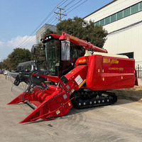 Moissonneuse-batteuse robuste JIARUN pour maïs, blé, riz, automotrice, avec têtes interchangeables de 2500 mm