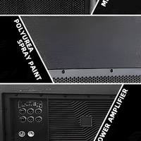 Offre Spéciale – Subwoofer Actif Double 18 Pouces 2400W RMS DSP Classe D avec Boîtier en Bois et Acier pour Grands Festivals, Stades et Événements Scéniques en Direct