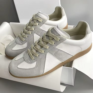 Chaussures de sport classiques polyvalentes pour hommes et femmes, chaussures de sport décontractées, résistantes à l'usure, en cuir véritable, chaussures de marche pour couples, été - Product Image 1