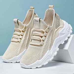 Baskets en maille ultra-légères pour femmes, chaussures blanches super légères et respirantes, chaussures de sport confortables pour la marche, baskets décontractées tendance - Product Image 2