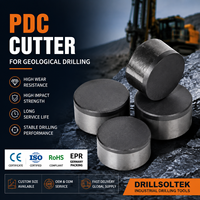 Высокопроизводительные поликристаллические алмазные резцы Drillsoltek OEM PDC 2026 для буровых долот для геологоразведки
