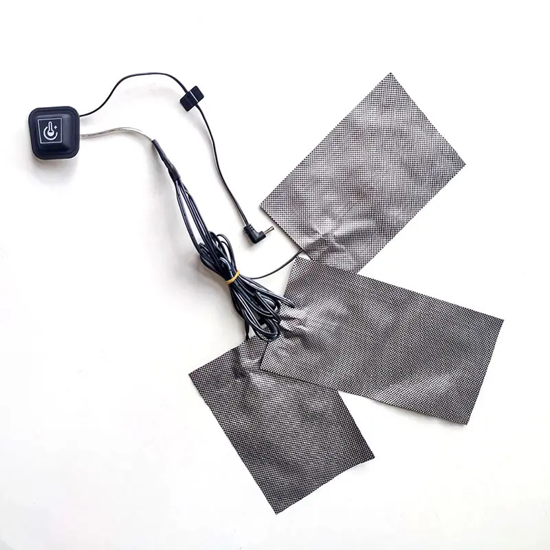 Nhà Máy 5V USB Sưởi Ấm Pad Ba Mảnh 3-Shift Điện Yếu Tố Làm Nóng Cho Điều Trị Áo Khoác Vest Áo Sơ Mi Áo