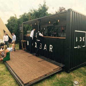 Custom prefab shipping shop container coffee bar restaurant <span class=keywords><strong>cafe</strong></span> kiosk store house 20ft for sale - Product Image 1