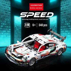 Xe đua nhựa 1:18 tương thích với Lego, lắp ráp mô hình cơ chế Cyberpunk, quà tặng cho bé trai - Product Image 2