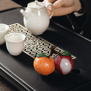 Jarrón Decorativo de Porcelana con Diseño Bohemio, Base Antideslizante Ecológica, Juego de Té con Cambio de Color Creativo - Product Image 4