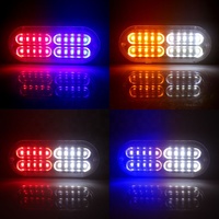 Feux de signalisation à LED stroboscopiques DC 12V 20SMD, lampe clignotante latérale pour voiture, feux de signalisation d'urgence, balises de circulation automobile
