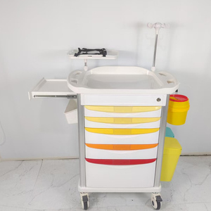 Carrito de Monitoreo de Pacientes GUANGHUA GH-680A de Plástico Resistente para Uso Hospitalario, Carro de Emergencia Médica de Color, Clase II, 2 Años de Garantía - Product Image 5