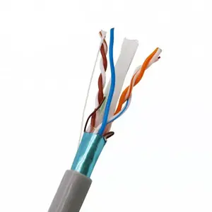 305 מ 'rj45 cat7 כבל 10g sftp כפול מגן חוט רב-גדילי זוג זוג מעוות 7 r j45 תיקון כבל ethernet lan