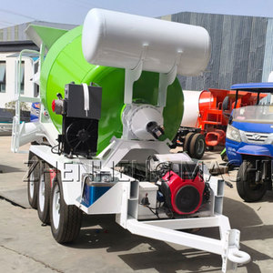 Remolque Mezclador de Concreto Móvil de Alta Resistencia con 3 Ejes, Mezcladora de Cemento Portátil para Obras de Construcción - Product Image 6
