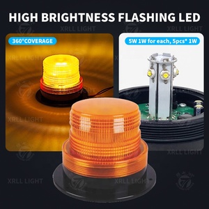 ไฟฉุกเฉินรถบรรทุก ไฟแฟลช สีขาว สีเหลืองอำพัน สีแดง สีน้ำเงิน 12 โวลต์ ไฟสโตรบติดหลังคา ไฟเตือน ไฟหมุน ไฟ LED สำหรับรถแทรกเตอร์ - Product Image 4