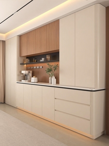 カスタマイズ可能な無垢材モダンモジュール式高さ調節可能エコフレンドリー耐久性防水ダイニングルーム用サイドボード - Product Image 3