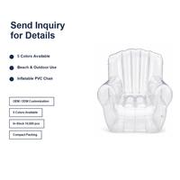 Fauteuil gonflable moderne pour hôtel, chaise longue d'extérieur en PVC, confortable et portable avec pompe intégrée