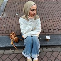 Hijab Personalizado 2026, Modal 40s, Colección Estampada, Suministro de Fábrica, con Caída Suave y Empaque Profesional