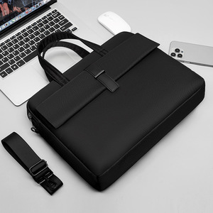 Waterproof Lightweight <b>Laptop</b> Bag Business Briefcase Portable Shoulder Office Large Capacity Briefcase Organizer - Product Image 6