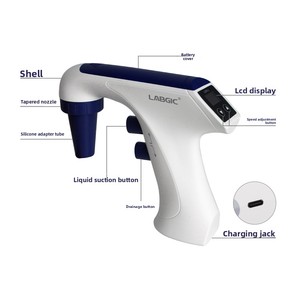 L-EPS-1 大容量電動ピペット デジタルディスプレイ付き 0.1-100ml LABGIC/Lanjieke - Product Image 1