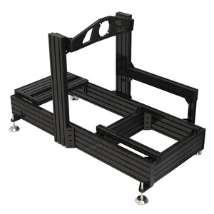 Cabina de simulador de conducción de carreras SIM completa con marco de aluminio de extrusión personalizado y accesorios completos a la venta - Product Image 2