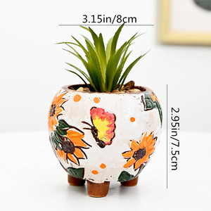 Macetas Pequeñas de Cerámica JM Coloridas para Plantas Suculentas, Macetas para Bonsái, Macetas para Flores para Decoración del Hogar - Product Image 5