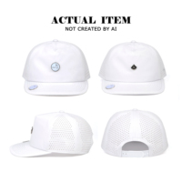 Casquettes de golf magnétiques personnalisées avec marqueur de balle magnétique, casquette de golf 5 panneaux perforée, casquettes de golf avec logo personnalisé