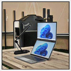 2025 New 14 Inch + 14 Inch Màn Hình Cảm Ứng Kép Nhôm Yoga Máy Tính Xách Tay Intel 12th N100 Celeron Kinh Doanh Văn Phòng Giáo Dục IPS Cho - Product Image 3