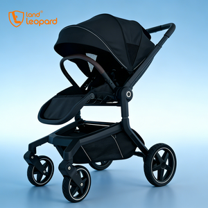 Poussette bébé 3-en-1 de luxe toutes saisons, homologuée EN1888, 0-36 mois, tissu, tube en alliage d'aluminium, pliage bidirectionnel à un bouton, UPF50+ - Product Image 1