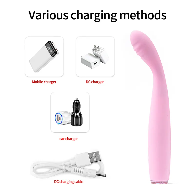 HMJ 2024 Powerful Waterproof Dildo Clit Stimulator with 5 Vibration Modes ofter and Flexible Sex Toy for Women G Spot Vibrator