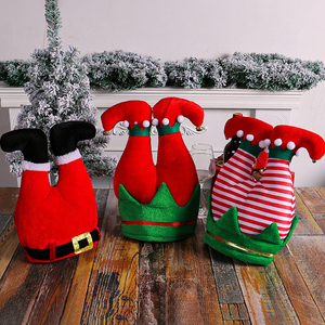 Gambe da Elfo Natalizie Creative, Gambe di Babbo Natale, Cappello per Feste per Bambini con Colore Personalizzabile - Decorazioni Originali per Eventi e Feste - Product Image 4