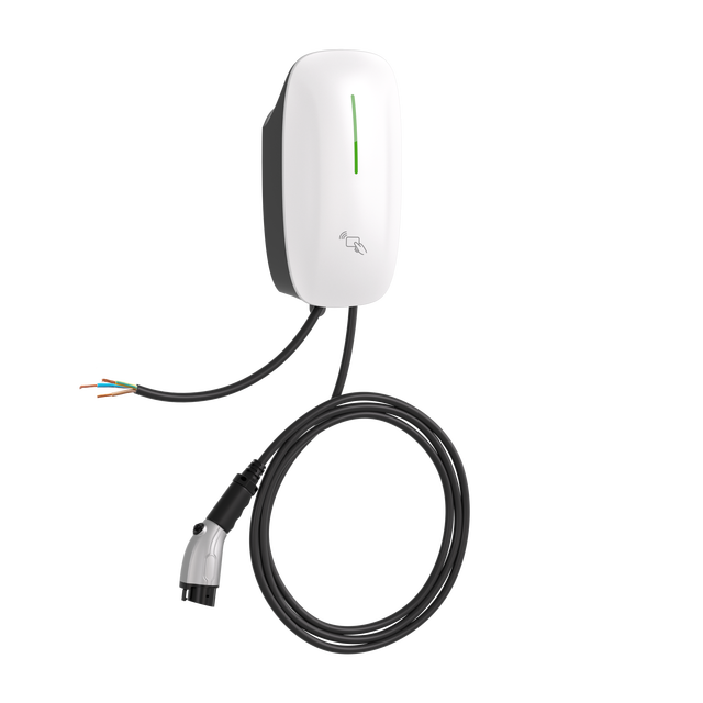 New Arrival 7kw 11kw 22kw Wall-mounted EV Charger 5M Cable APP Remote Control 16A 32A Adjustable Current IP65 Type 1/2 CE