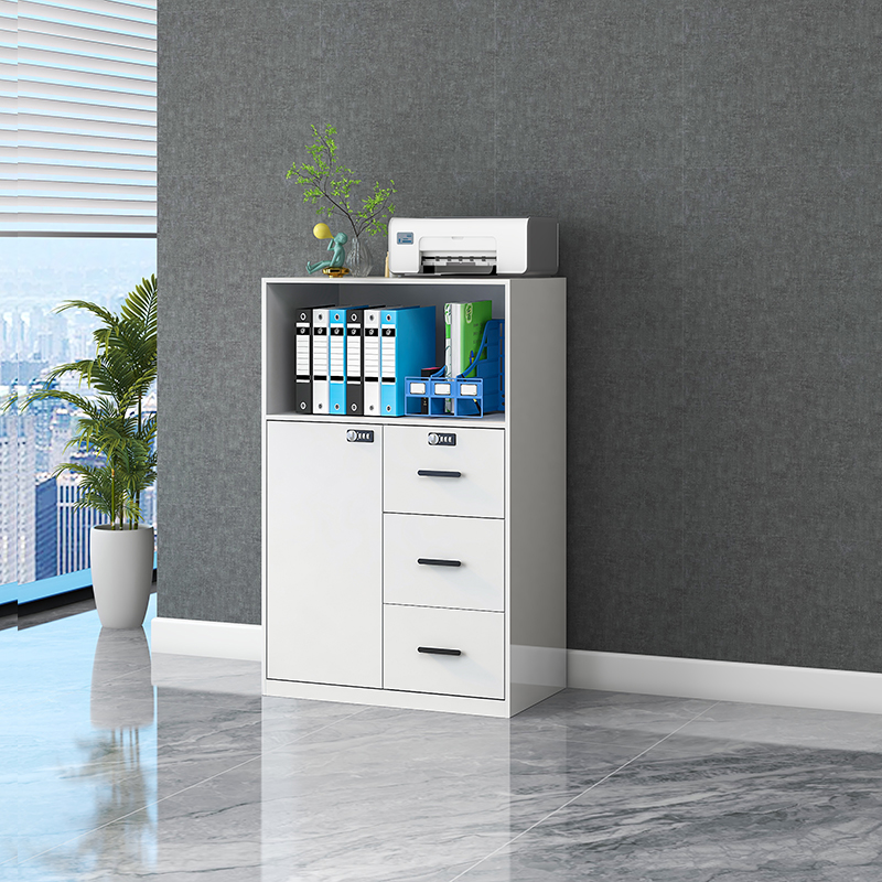 White with 3-drawer