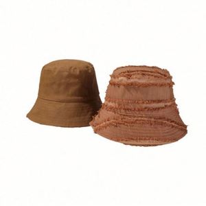 Wholesale Unisex Double-sided Fisherman's <b>Hat</b> Female <b>Summer</b> Canvas Sun Bucket <b>Hats</b> - Product Image 5