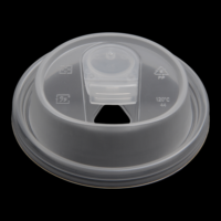 Venta al por mayor desechable PP a prueba de fugas tapa antiderrame 90mm de diámetro estilo moderno para bebidas calientes té café tazas vasos de papel