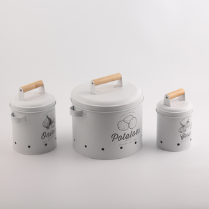 Contenedor Metálico para Almacenamiento con 3 Recipientes para Cebolla, Ajo y Patata - Product Image 5