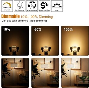 Ampoule <span class=keywords><strong>LED</strong></span> <span class=keywords><strong>R7S</strong></span> Dimmable 78mm <span class=keywords><strong>20W</strong></span>, type maïs, avec puce SMD 2835, remplace les lampes halogènes, vente directe usine - Product Image 3