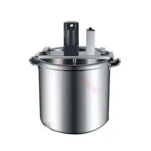 commercial stainless steel electric or gas heating cooking pot with mixer potato sauce paste cooker